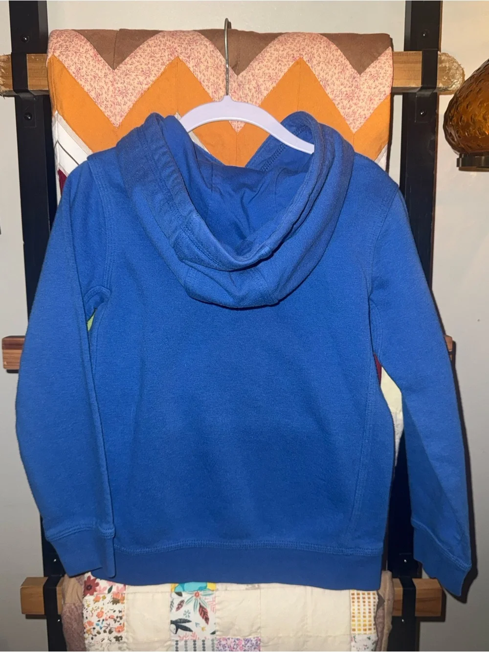 Nike Royal Blue Hoodie with White Logo - Kids